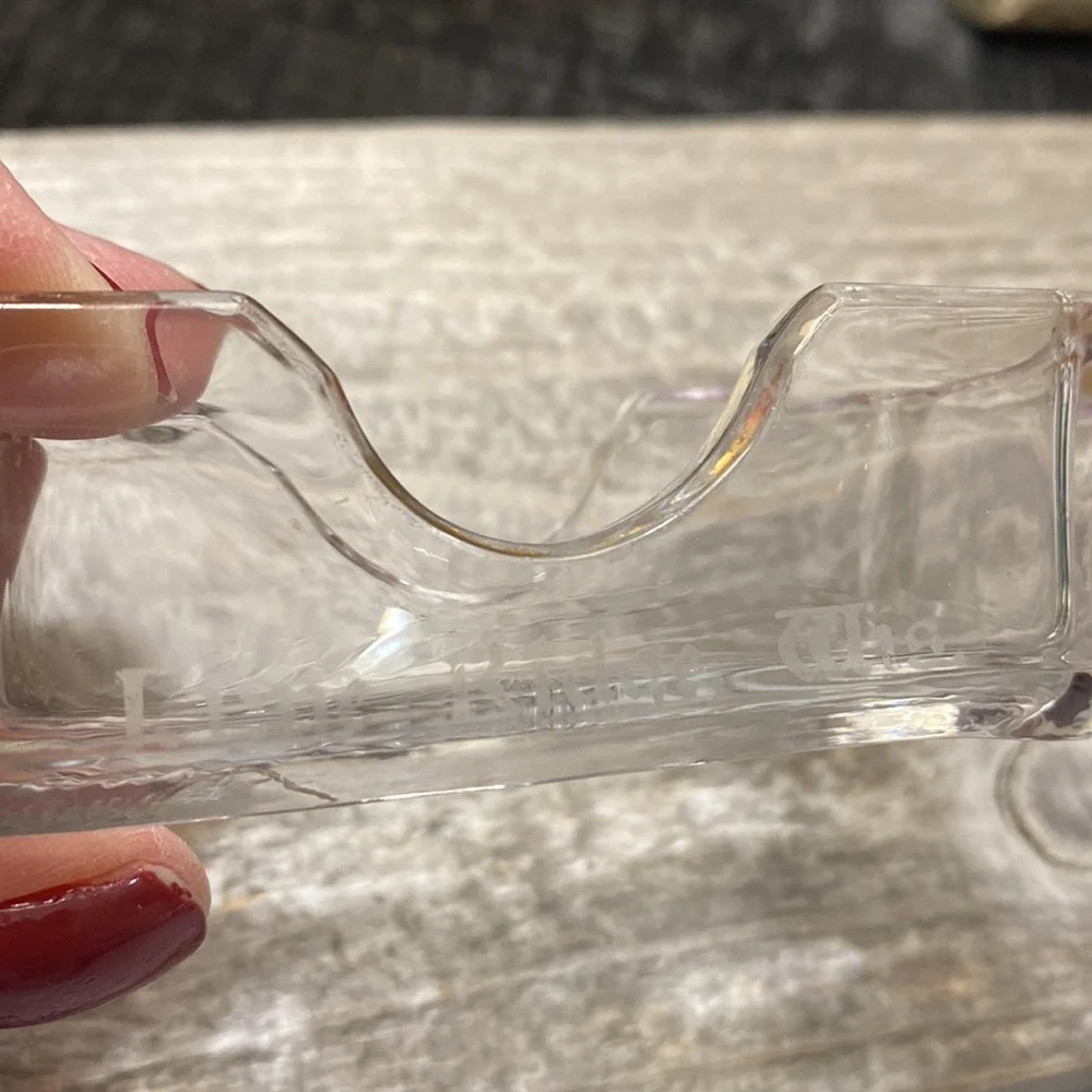 Clear Glass Antique EAPG Toothpick Match Holder!